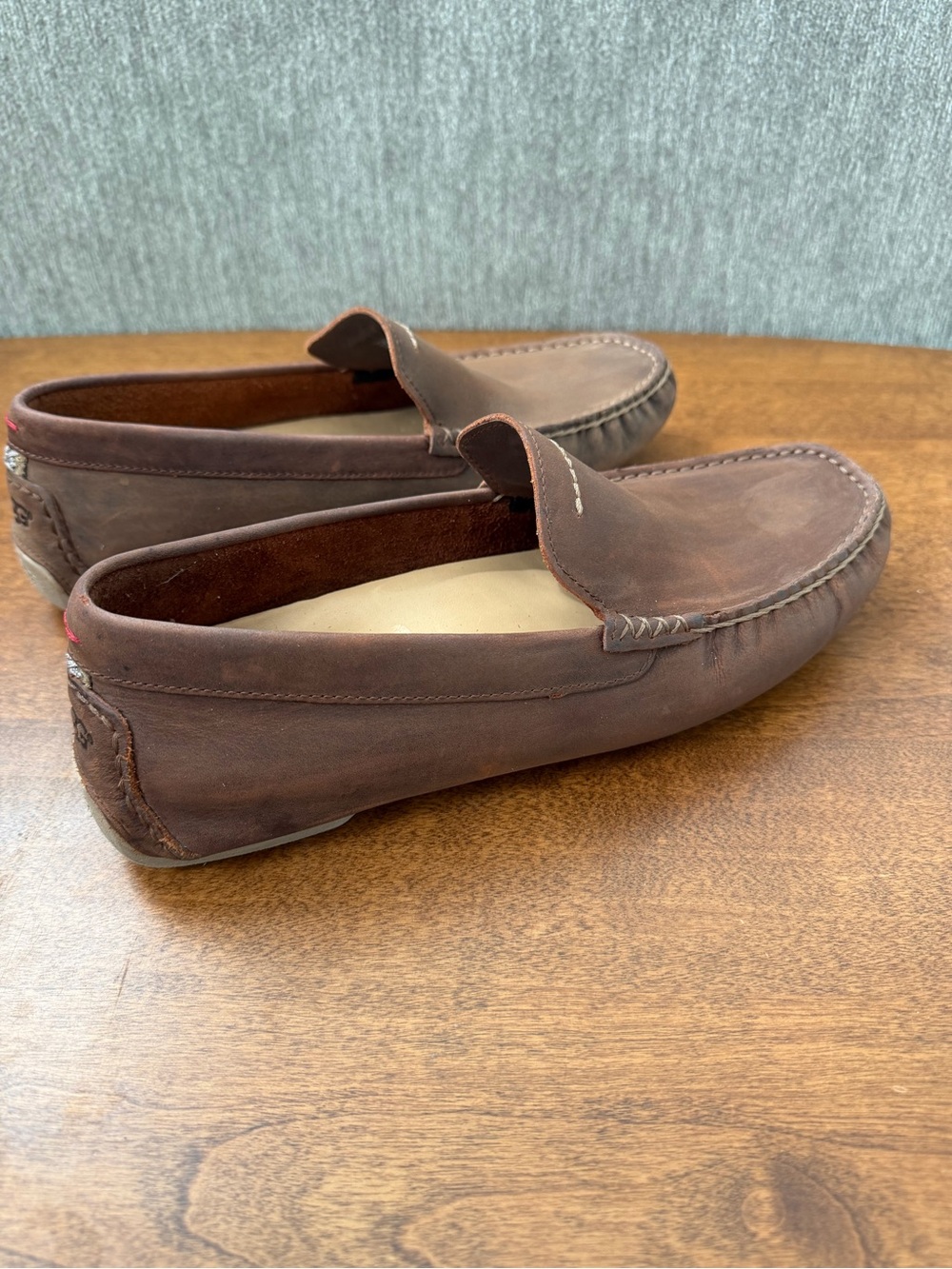 UGG Upshaw loafers Men's Brown Leather Slip-On - Picture 5 of 9